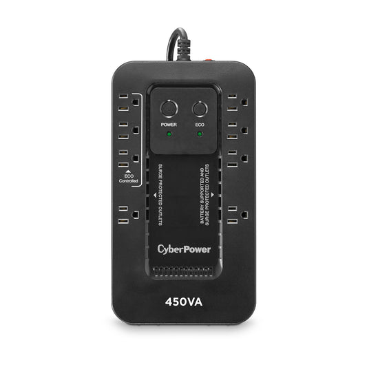 CyberPower EC450G sistema de alimentación ininterrumpida (UPS) En espera (Fuera de línea) 0.45 kVA 260 W 8 salidas AC
