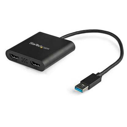 StarTech.com USB32HD2 adaptador gráfico USB 3840 x 2160 Pixeles Negro