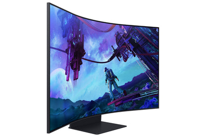 Monitor Samsung 55" Gaming Odyssey Ark 2th Gen 4K 3840x2160 165HZ VA Curvo 1000R 1MS HDR10 Bocinas Gaming HUB SMA