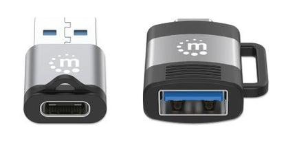 Adaptador Manhattan USB-C V3.2  Gen1 A-C y C-A 2 pzas