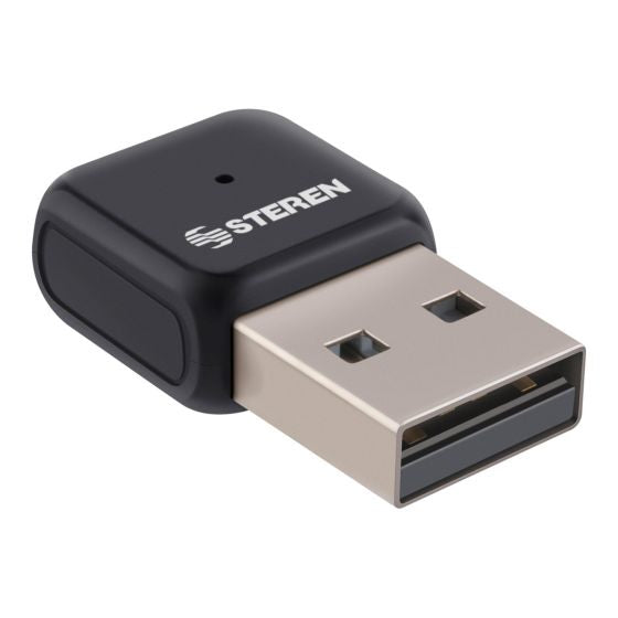 Nano Adaptador Steren USB WiFi AC600 2.4GHz y 5 GHz Doble Banda