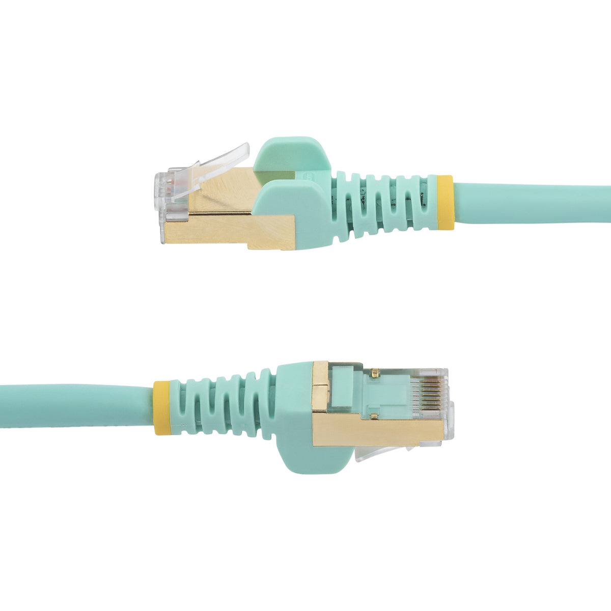 StarTech.com C6ASPAT1AQ cable de red Turquesa 0.3 m Cat6a