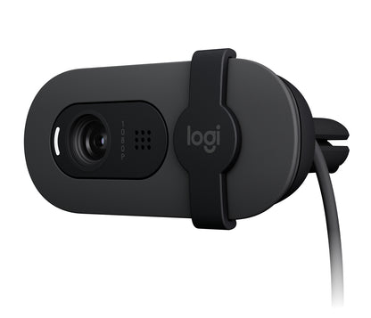 Cámara Web Logitech Brio 100 RTL Full HD 1080p Micrófono Integrado Conectividad USB Color Grafito