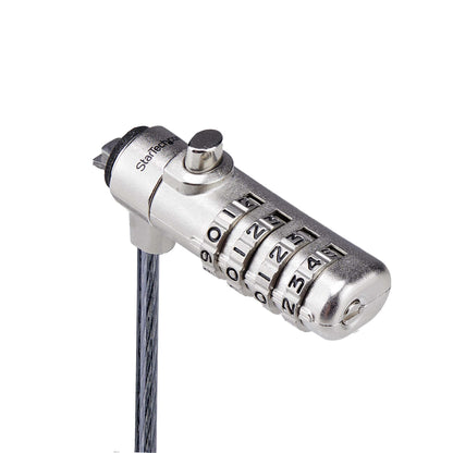 StarTech.com SNBLC4D-LAPTOP-LOCK cable antirrobo Negro, Plata 2 m
