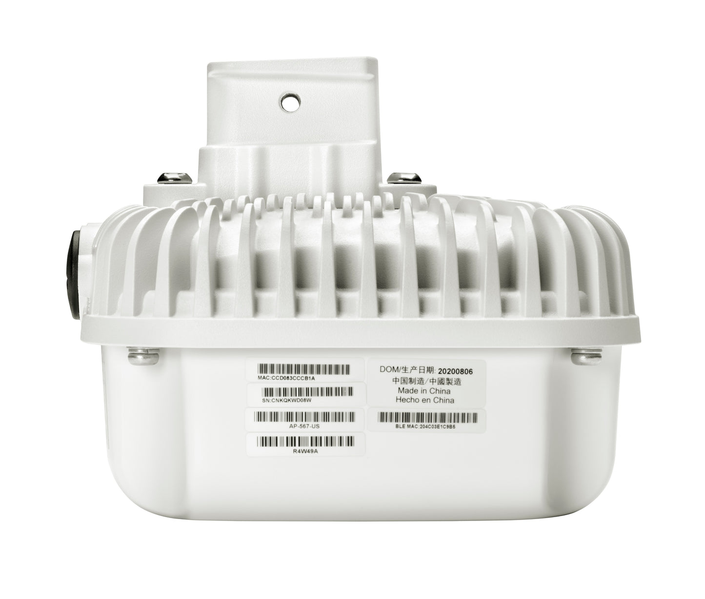 HPE Aruba Networking AP-567 (RW) 802.11ax Dual 2x2 Radio Integrated Directional Antennas Outdoor AP