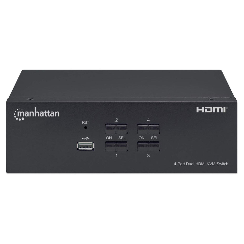Manhattan 153539 interruptor KVM Negro