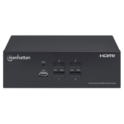 Manhattan 153539 interruptor KVM Negro