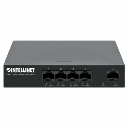 Intellinet 561792 dispositivo de redes Gigabit Ethernet (10/100/1000) Energía sobre Ethernet (PoE) Negro