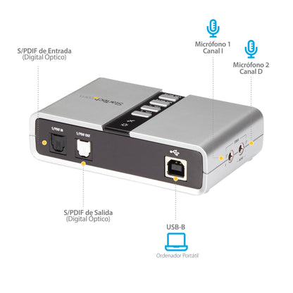 StarTech.com ICUSBAUDIO7D tarjeta de audio 7.1 canales