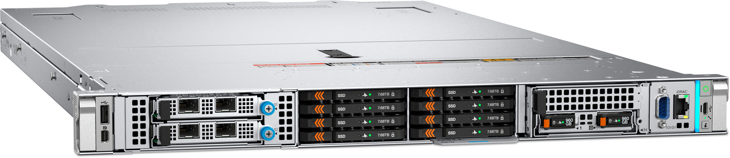 DELL PowerEdge R470 servidor 480 GB Bastidor (1U) Intel Xeon 6 6505P 2.2 GHz 32 GB DDR5-SDRAM 1100 W