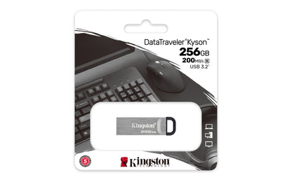 Memoria USB Kingston DataTraveler Kyson 256 GB 3.2 Gen1 Color Gris