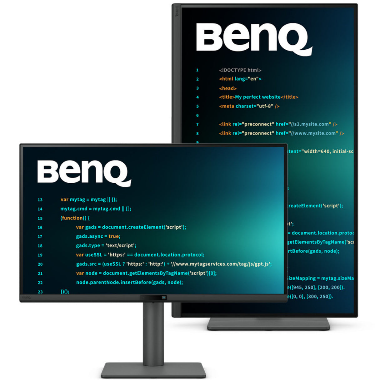 Monitor BenQ RD270Q de 27" QHD 2560 x 1440 para programación, USB, bocinas, ajuste de altura, gris 9H.LPCLM.MBL
