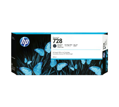 Tinta HP LF 728 DesignJet Negro Mate 300ML