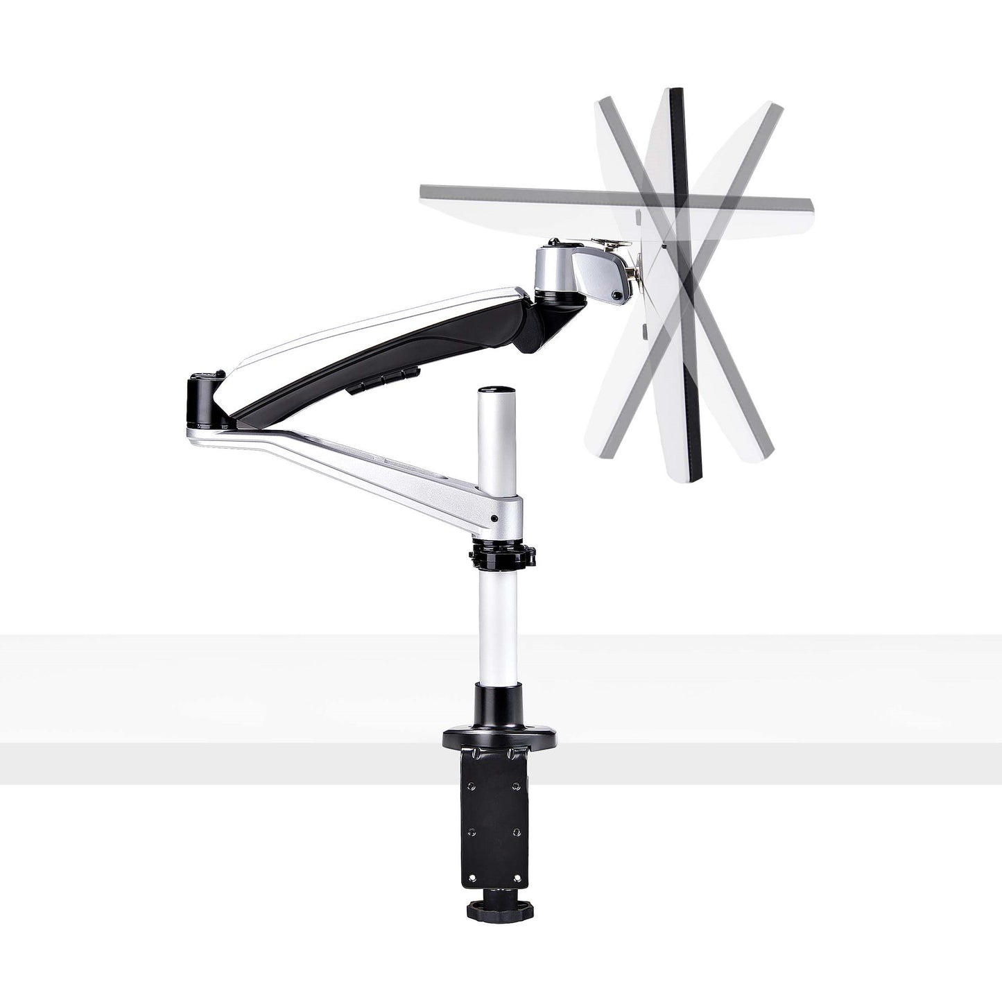 StarTech.com 1MP1ACG-MONITOR-ARM soporte para pantalla plana 76.2 cm (30") Negro, Plata