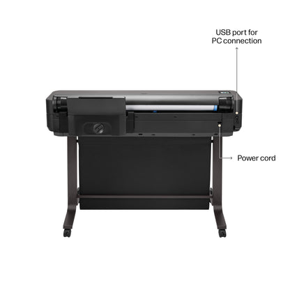 Plotter HP DesignJet T650 Inyección Térmica de Tinta 24" Resolución 2400x1200 dpi