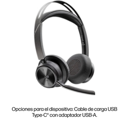 Auriculares Poly Voyager Focus 2 Microsoft Teams Certified with charge stand Headset