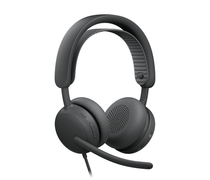 Logitech 981-001632 audífono y auriculare Auriculares Alámbrico Diadema Llamadas/Música USB Type-C / USB Type-A Grafito