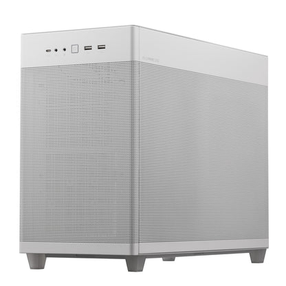 Gabinete Asus Prime AP201 White Paneles de Malla Micro ATX Blanco
