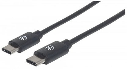 Cable Manhattan USB-C 2.0 Alta Velocidad 50cm Color Negro