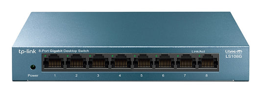 Switch TP-Link LiteWave 8-Port Gigabit Desktop 8× Gigabit RJ45 Ports Desktop Steel Case