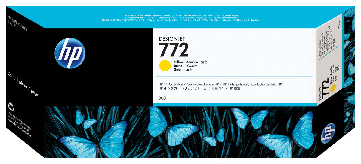 Tinta HP LF 772 Amarillo DesignJet Z5200 300ML