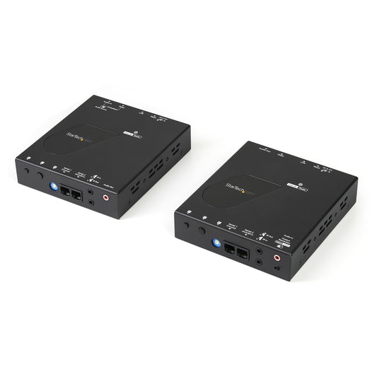 StarTech.com ST12MHDLAN4K extensor de audio/video Transmisor y receptor AV Negro