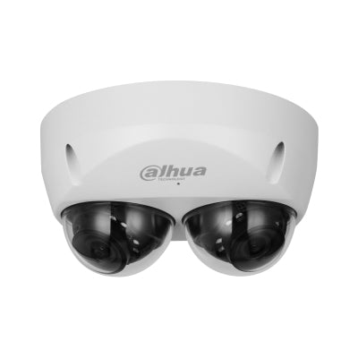 Cámara IP Domo 4MP con Doble Sensor Lente 2.8 mm IR 30m Inteligencia Artificial y Detección Facial