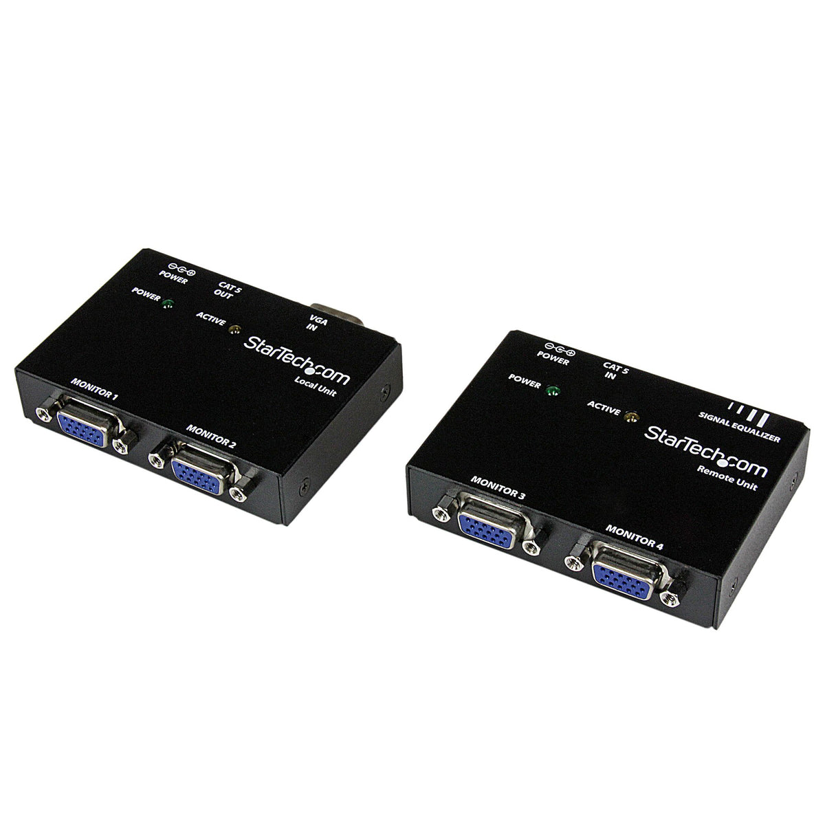 StarTech.com ST121UTP extensor de audio/video Transmisor y receptor AV Negro