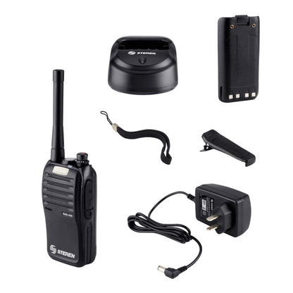 Radio Intercomunicador Steren Profesional Portátil Hasta 7km de Alcance 7W Color Negro