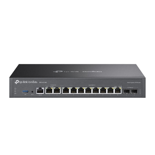 TP-Link Omada ER7412-M2 enrutador 2.5 Gigabit Ethernet, Gigabit Ethernet Negro