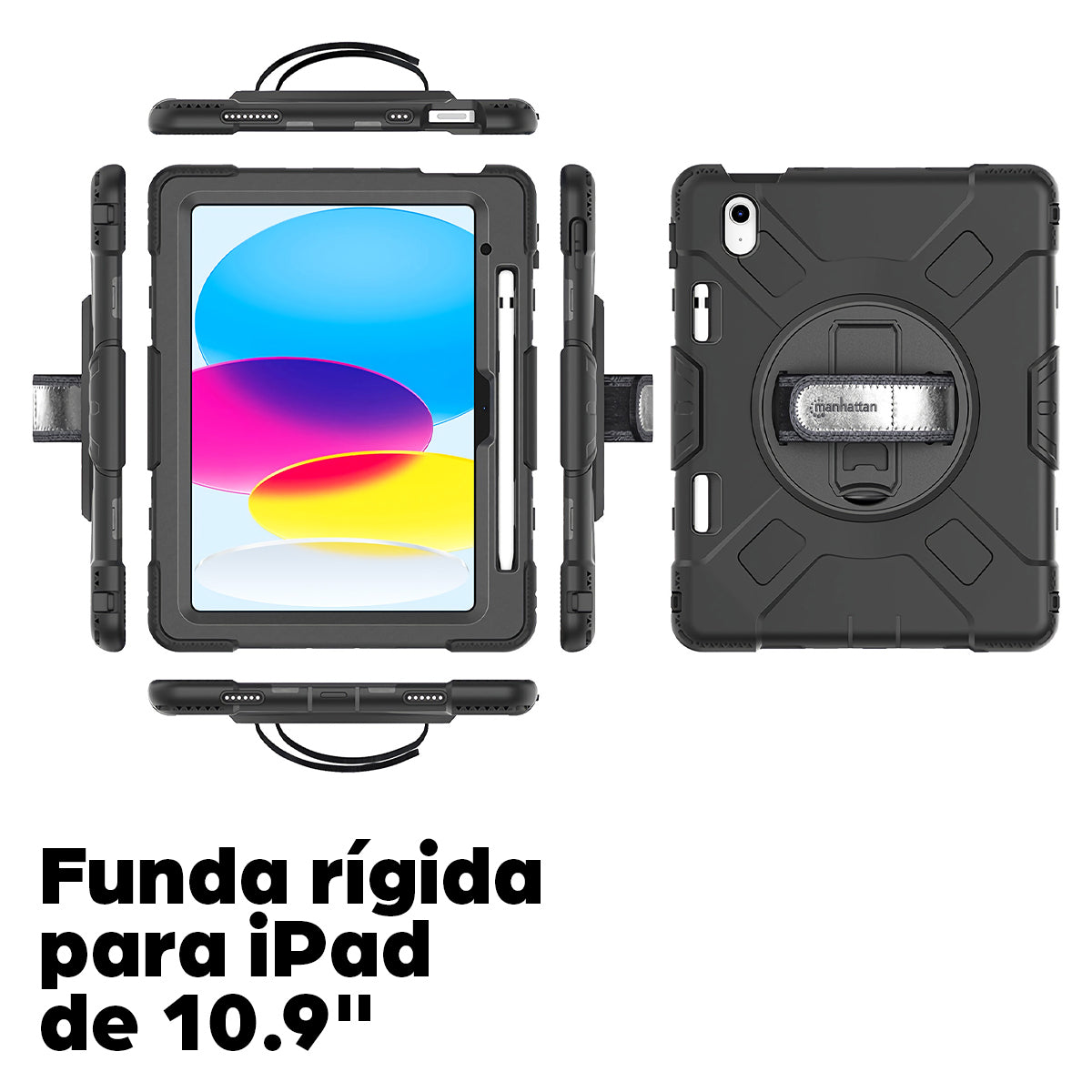 Funda de uso rudo Manhattan iPad 10.9 (10ma gen)
