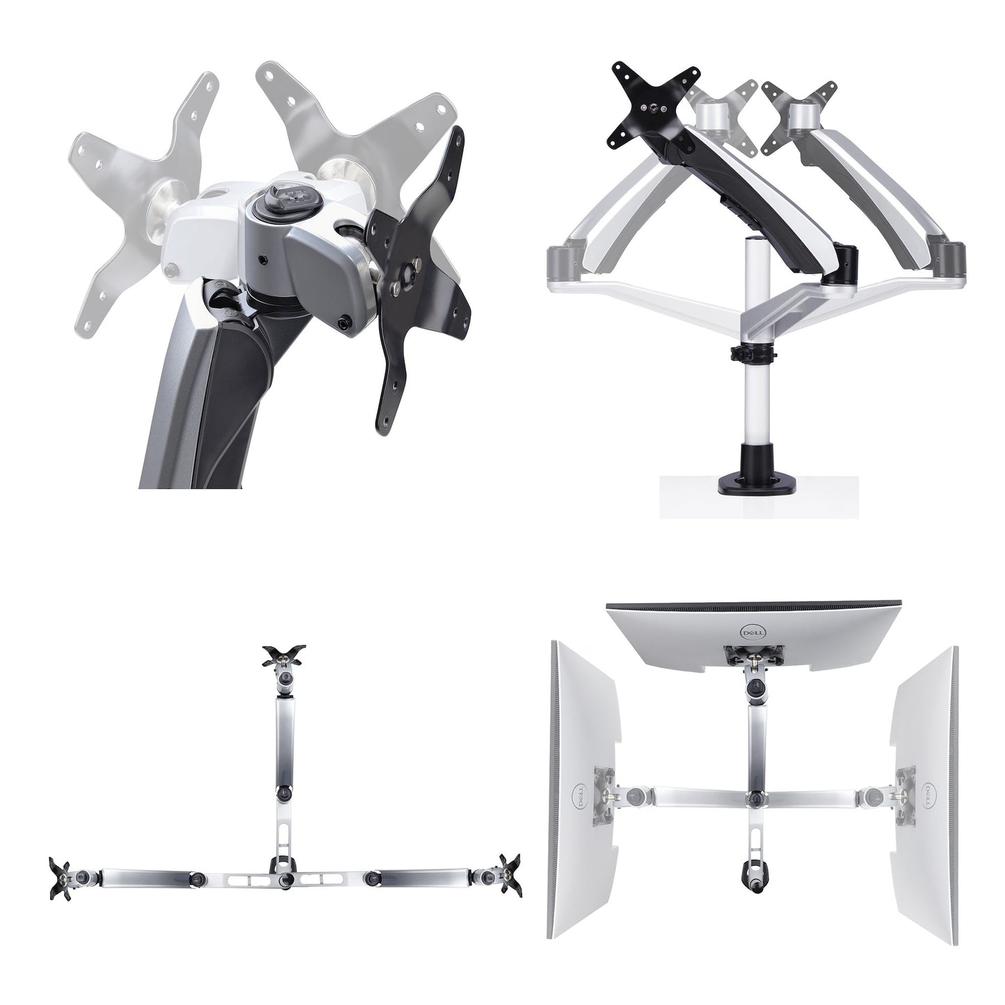 StarTech.com 1MP1ACG-MONITOR-ARM soporte para pantalla plana 76.2 cm (30") Negro, Plata