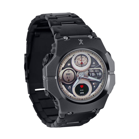 Perfect Choice PC-270188 reloj inteligente y deportivo 5.11 cm (2.01") AMOLED 45 mm Digital 240 x 296 Pixeles Pantalla táctil Negro