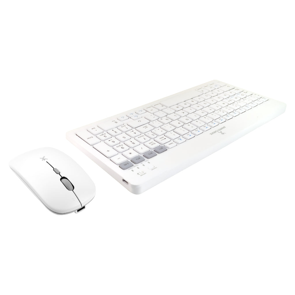 Perfect Choice PC-201380 teclado Ratón incluido Universal RF inalámbrico + bluetooth Blanco