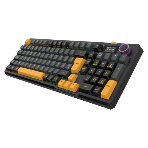 Balam Rush BR-942492 teclado Juego USB + Bluetooth QWERTY Español Negro, Naranja