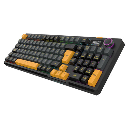 Balam Rush BR-942492 teclado Juego USB + Bluetooth QWERTY Español Negro, Naranja