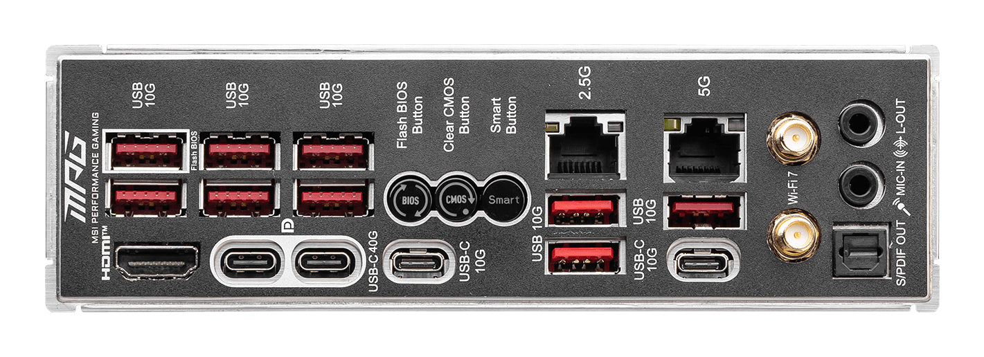 Tarjeta Madre MSI MPG X870E CARBON WIFI ATX Socket AM5 AMD X870E 256GB DDR5 HDMI/DP para AMD
