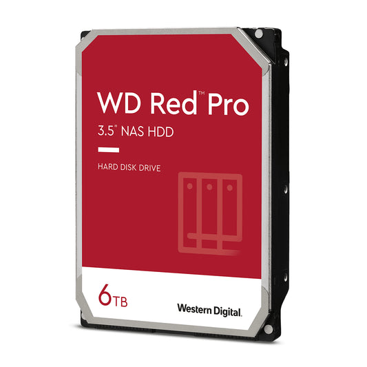 Disco Duro Interno WD Red PRO 6TB 3.5 SATA3 6GB/S 256MB 7200RPM 24X7 HOTPLUG NAS 1-16 Bahias WD6005FFBX