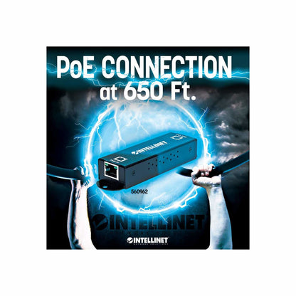 Intellinet 560962 extensor de red Negro 10, 100, 1000 Mbit/s
