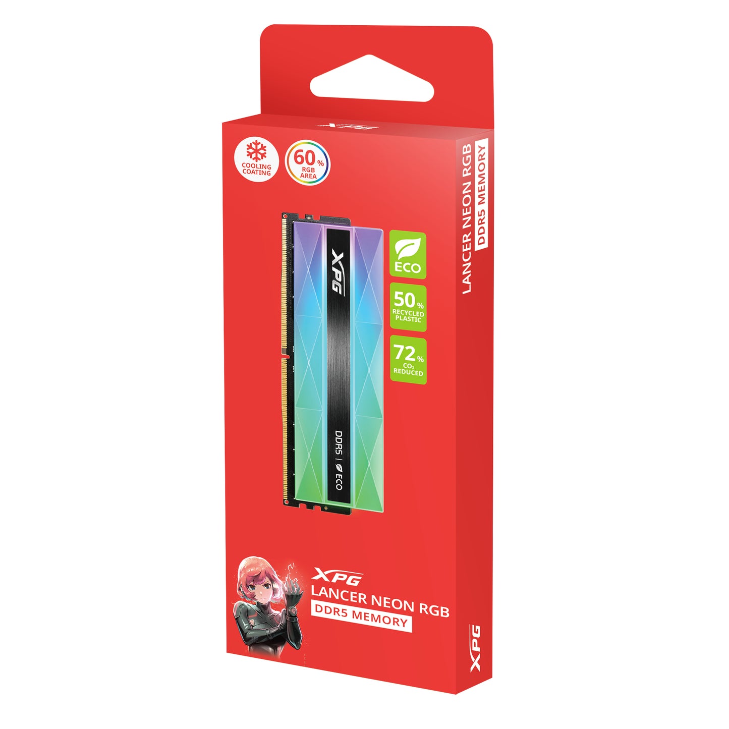 XPG LANCER RGB DDR5 módulo de memoria 16 GB 1 x 16 GB 288-pin DIMM ECC