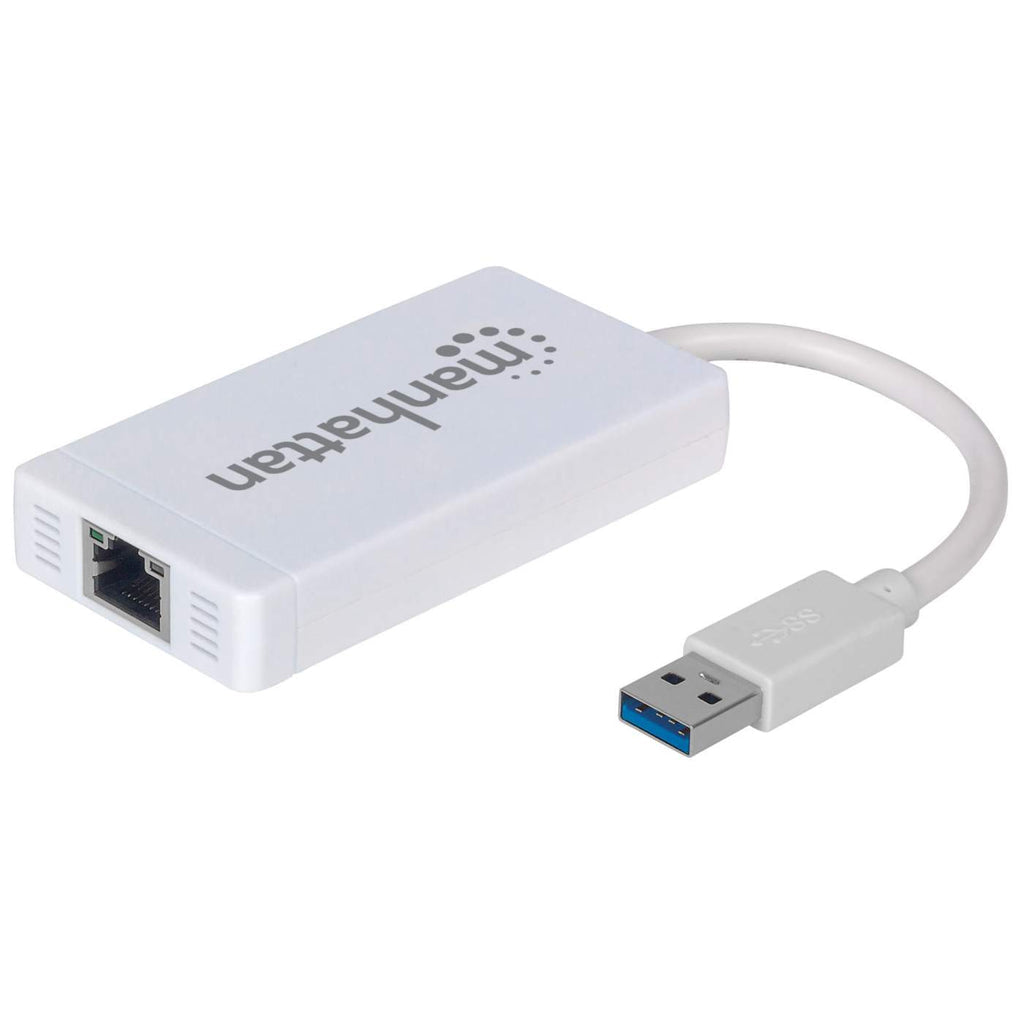 Hub Manhattan USB 3.0 con 3 Puertos/Adaptador Gigabit Ethernet