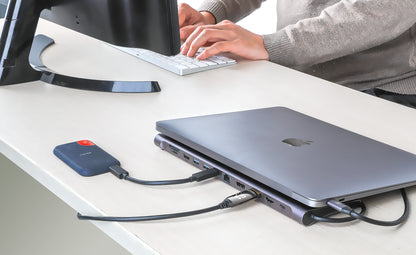 Docking Manhattan USB C 12 ptos HDMIx2 DP USB C PD USB Ax3 RJ45  SD Audio