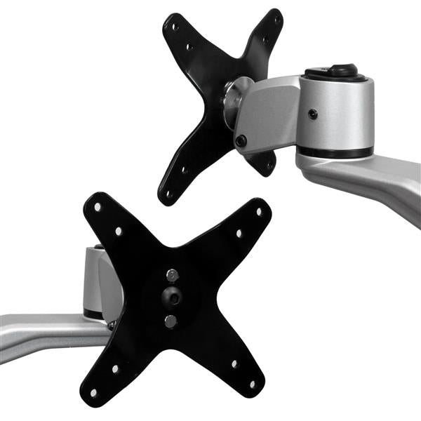 StarTech.com ARMDUAL30 soporte para pantalla plana 76.2 cm (30") Escritorio Negro, Plata