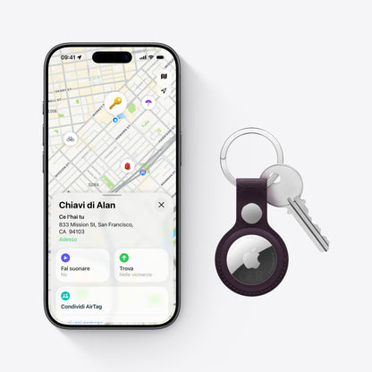 Apple AirTag Elementos Buscador Plata, Blanco