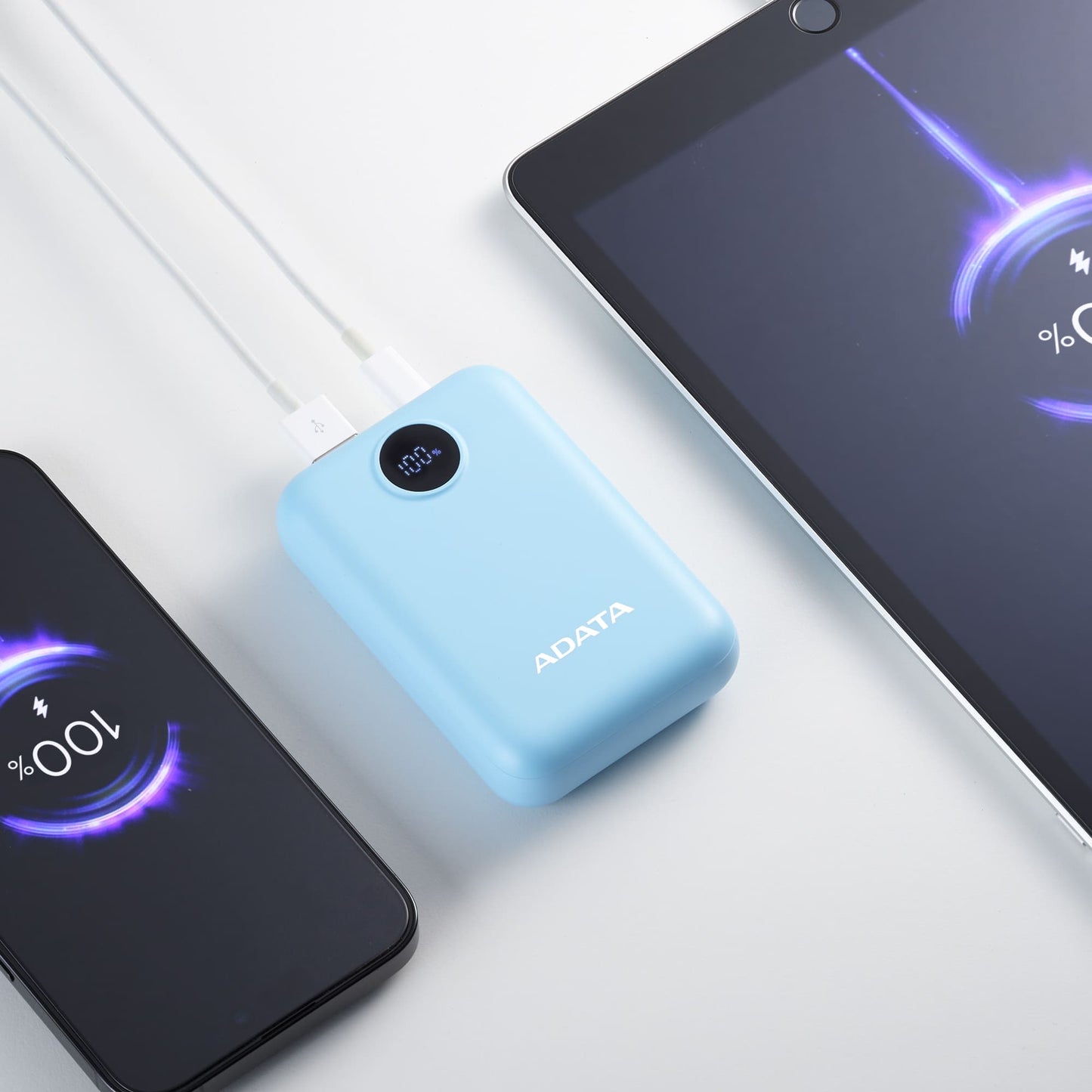 ADATA C100 Polímero de litio 10000 mAh Azul claro