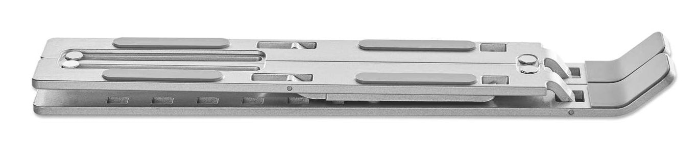 Soporte laptop Manhattan p/Escritorio de posiciones aluminio Premium
