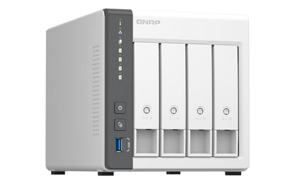 QNAP TS-433 NAS Tower ARM Cortex-A55 4 GB 0 TB QNAP Turbo System Blanco