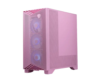 Gabinete MSI MPG GUNGNIR 212R PZ PINK Torre Media ATX 4 Ventiladores RGB Vidrio Templado Rosa