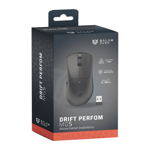 Balam Rush BR-938549 ratón Juego Bluetooth + USB Type-C Óptico 12000 DPI