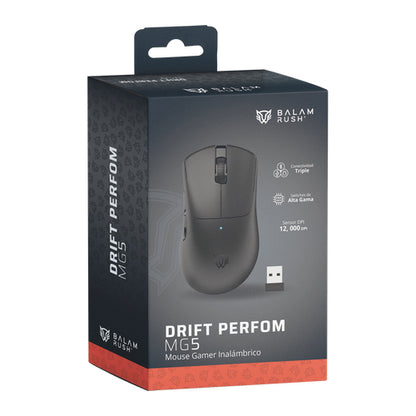 Balam Rush BR-938549 ratón Juego Bluetooth + USB Type-C Óptico 12000 DPI